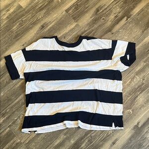 Old Navy Kids Navy and White Striped Tee